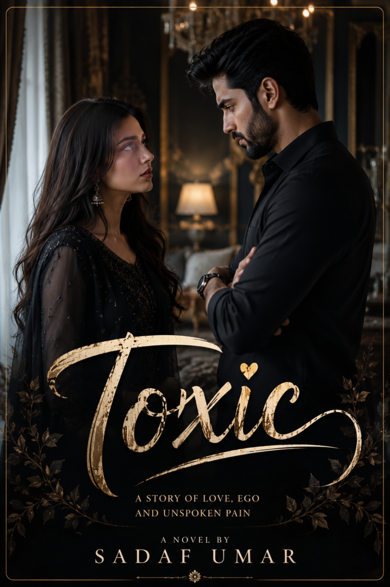 Toxic Novel by Sadaf Umar featuring an emotional dark romance about jealousy, possessive love, marriage, and psychological conflict.