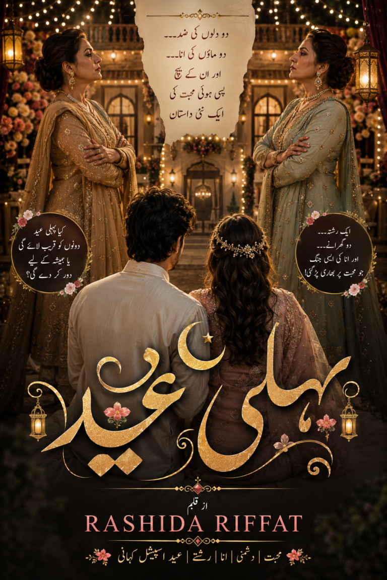 Pehli Eid By Rashida Riffat emotional family drama Urdu novel featuring newly married couple and twin sisters rivalry