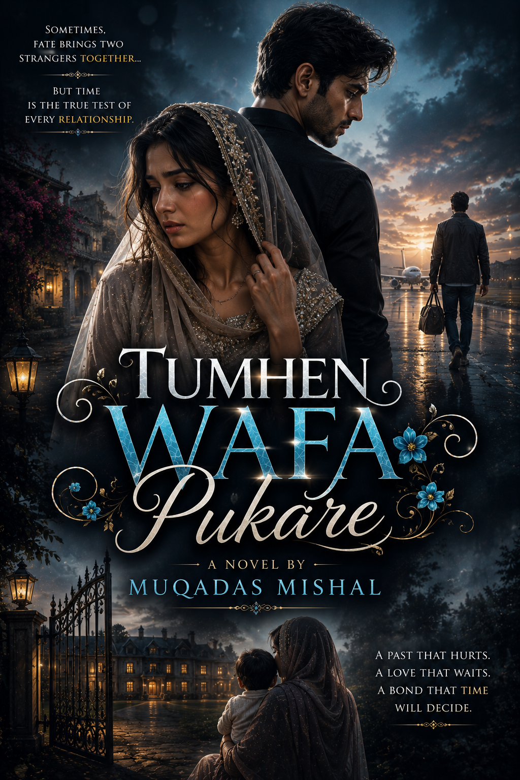 Tumhen Wafa Pukare Novel By Muqadas Mishal Cover, Kidnapping Based Urdu Romantic Novel