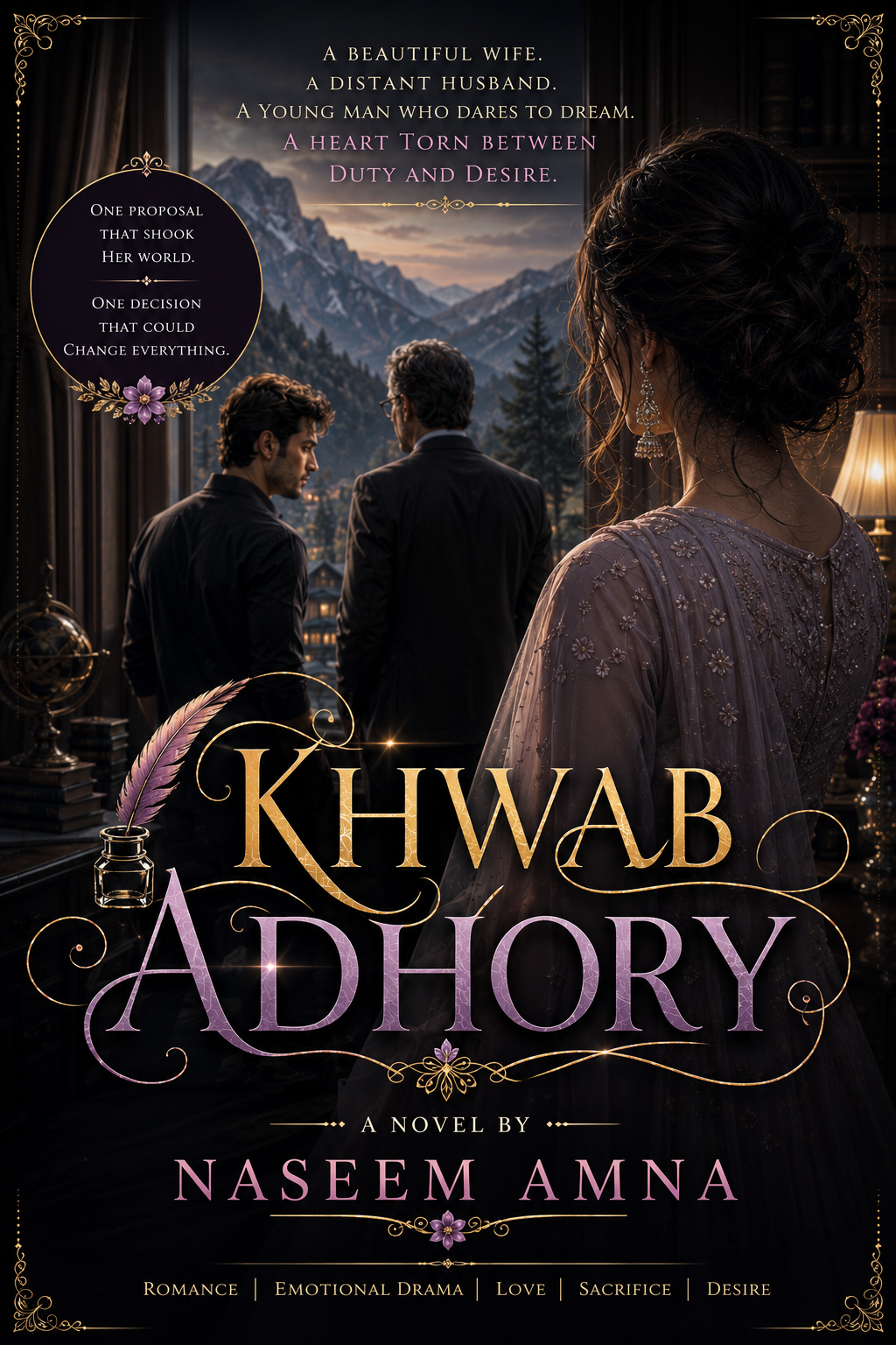 Khwab Adhory By Naseem Amna emotional Urdu novel featuring a married woman caught between loyalty and forbidden love